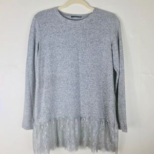 Zara heather grey super soft pullover